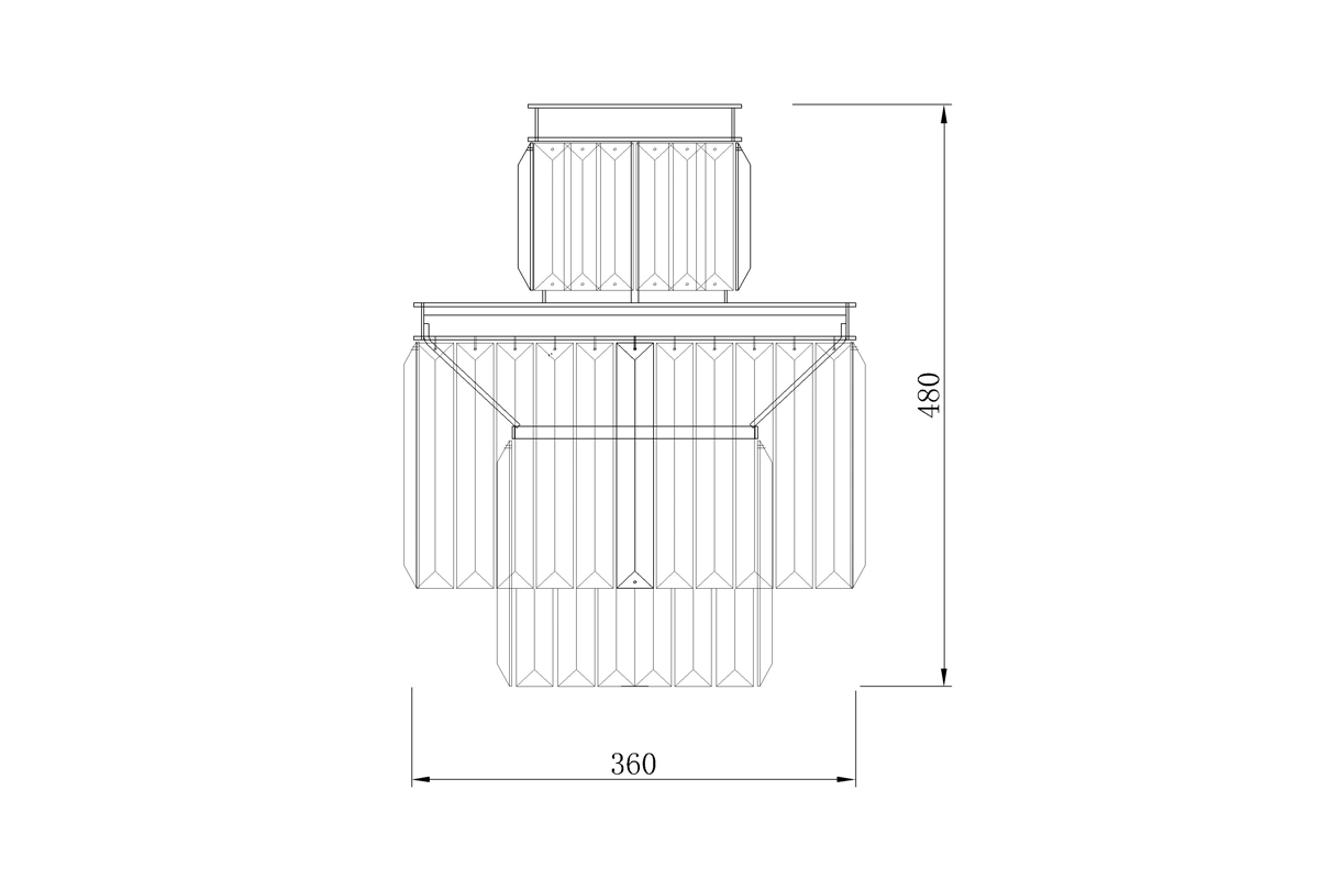 Бра Garda Decor из янтарного стекла 15-B6000-3AMBER