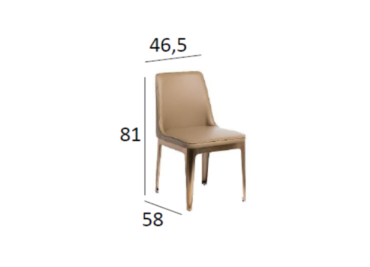 58DB-DC14802 Стул бежевый 46,5*58*81см