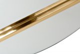 KFG096 Зеркало круглое с металл. вставками золото d80см