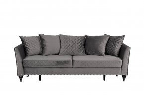 Диван Garda Decor Sorrento 230M трехместный раскладной серый SORRENTO-230M-2K-СЕРЫЙ-Н-Йорк112