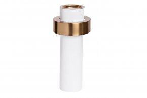Ваза Garda Decor белая с золотым декором 55RD3406A