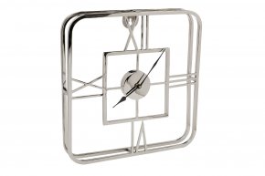 Часы Garda Decor настенные металлические квадратные хром 94PR-22354