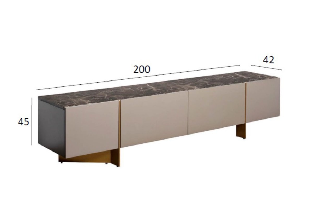 58DB-21233TV Тумба под телевизор Gate 200*42*45см