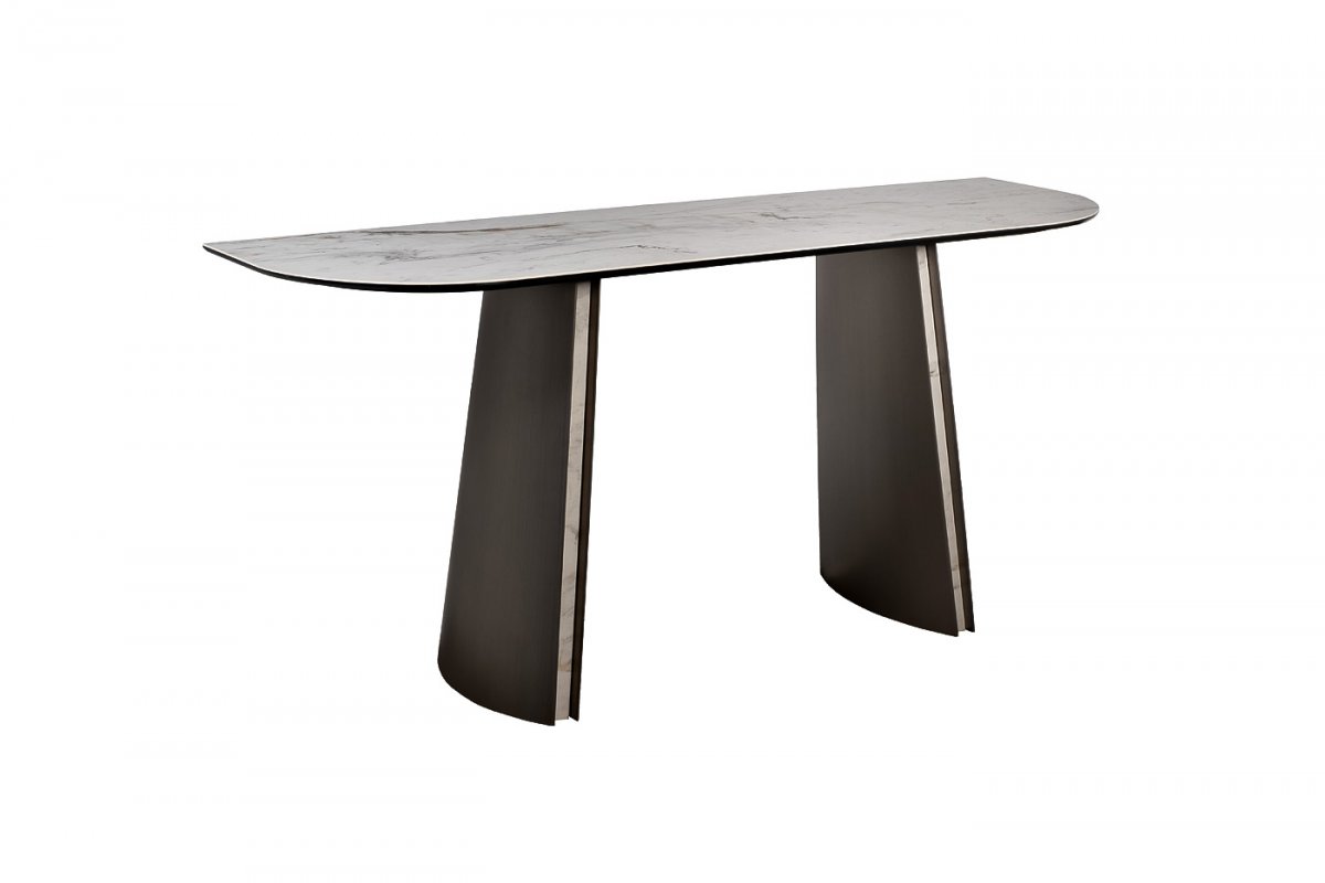 160KD-60062 Консоль, керамика Johannesburg белая 160*50*75см