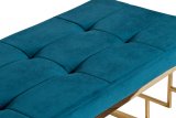 Банкетка Garda Decor велюровая изумрудная 47ED-BEN005GOLD-EM