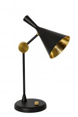 Лампа Garda Decor настольная металлическая черная 60GD-2711T-BL