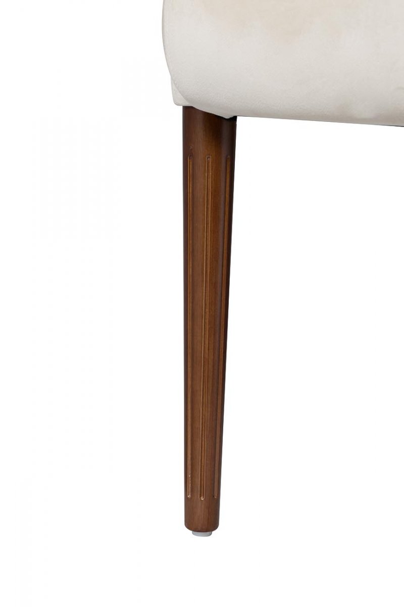 Кресло Garda Decor бежевое стеганое велюровое FC-32BG