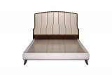 Кровать двуспальная бежевая из экокожи 31PL-839BK