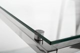 Стол Garda Decor журнальный со стеклянной столешницей (цвет хром) GY-CT8005