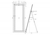 KFG030 Зеркало напольное 60*159*4,4см