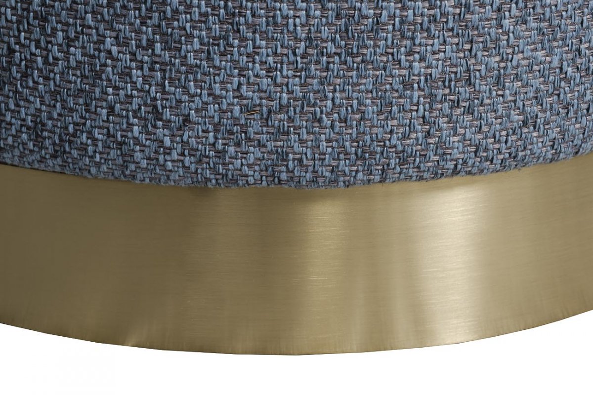 Кресло Garda Decor вращающееся серое (рогожка) 76AR-7384GOLD-GRB