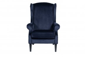 Кресло Garda Decor велюровое темно-синее PJS26601-PJ633