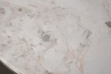 57EL-10083 Стол журнальный натур.белый мрамор Cass White d 57*50см