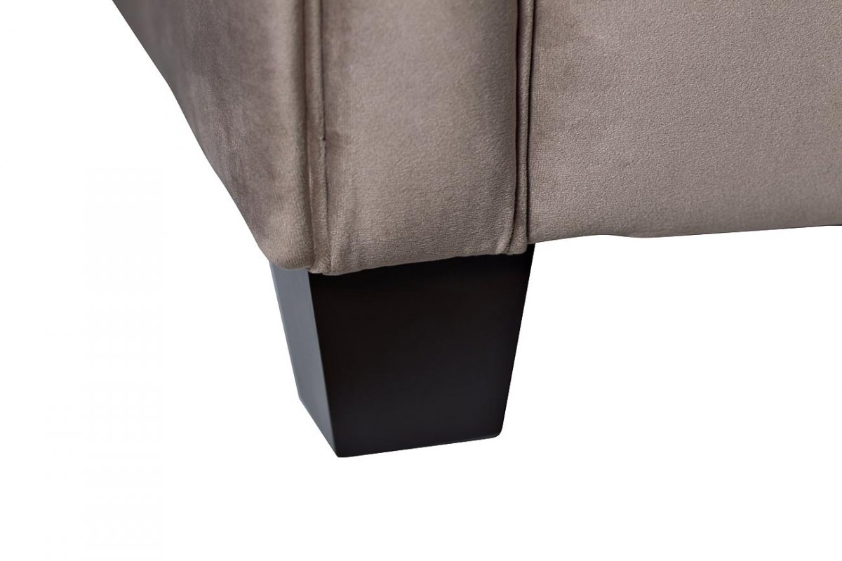 Диван Garda Decor двухместный велюровый серый ZW-707G2