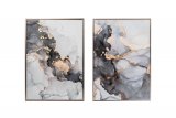 89VOR-MARBLE6 Постер "Мрамор.диптих-2" 50*70см,багет кэнвес