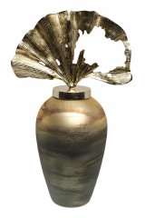 Ваза Garda Decor декоративная золотисто-зеленая 71PN-5140