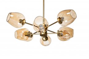 Светильник Garda Decor потолочный со стеклянными плафонами 92EL-YG18644-8P