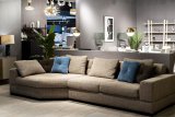Диван Garda Decor LAZIO трехместный с трапецией левый
