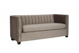 Диван Garda Decor двухместный велюровый серый ZW-707G2