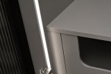 Шкаф Alto двухдверный с полками цвет серый кобальт GD-10013-6(тонировка)