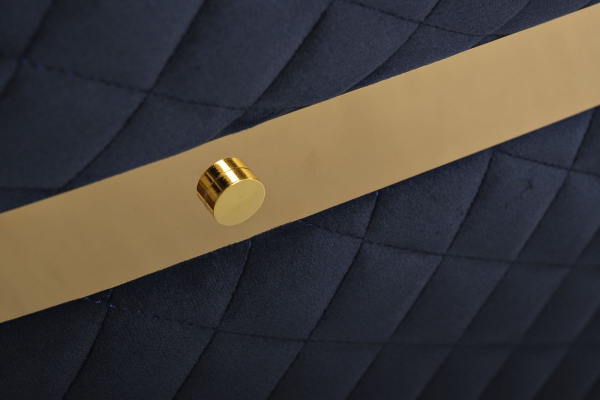 GY-AC8200GOLD-B Стул велюр синий/золото 67*69*78см