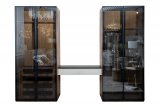 Шкаф Alto двухдверный с полками цвет орех GD-10003