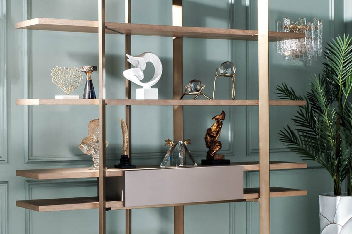 58DB-21171STEL Стеллаж Crossing 180*30*200см