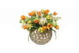 ZS-C1032-18 Кашпо 46*46*40см цвет серебро