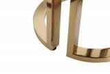 GD-ET002 Стол журнальный D'Oro Garda Decor черный мрам. d50*50см
