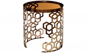 Журнальный стол Garda Decor круглый 13RXET8011-GOLD