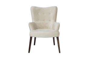 Кресло бежевое велюровое HD2203282KD-BTD