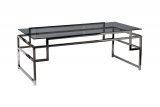 47ED-CT162BL Стол журнальный темн.стекло/темн.хром 120*60*45см