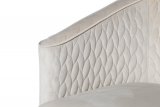 Кресло Garda Decor бежевое стеганое велюровое FC-32BG