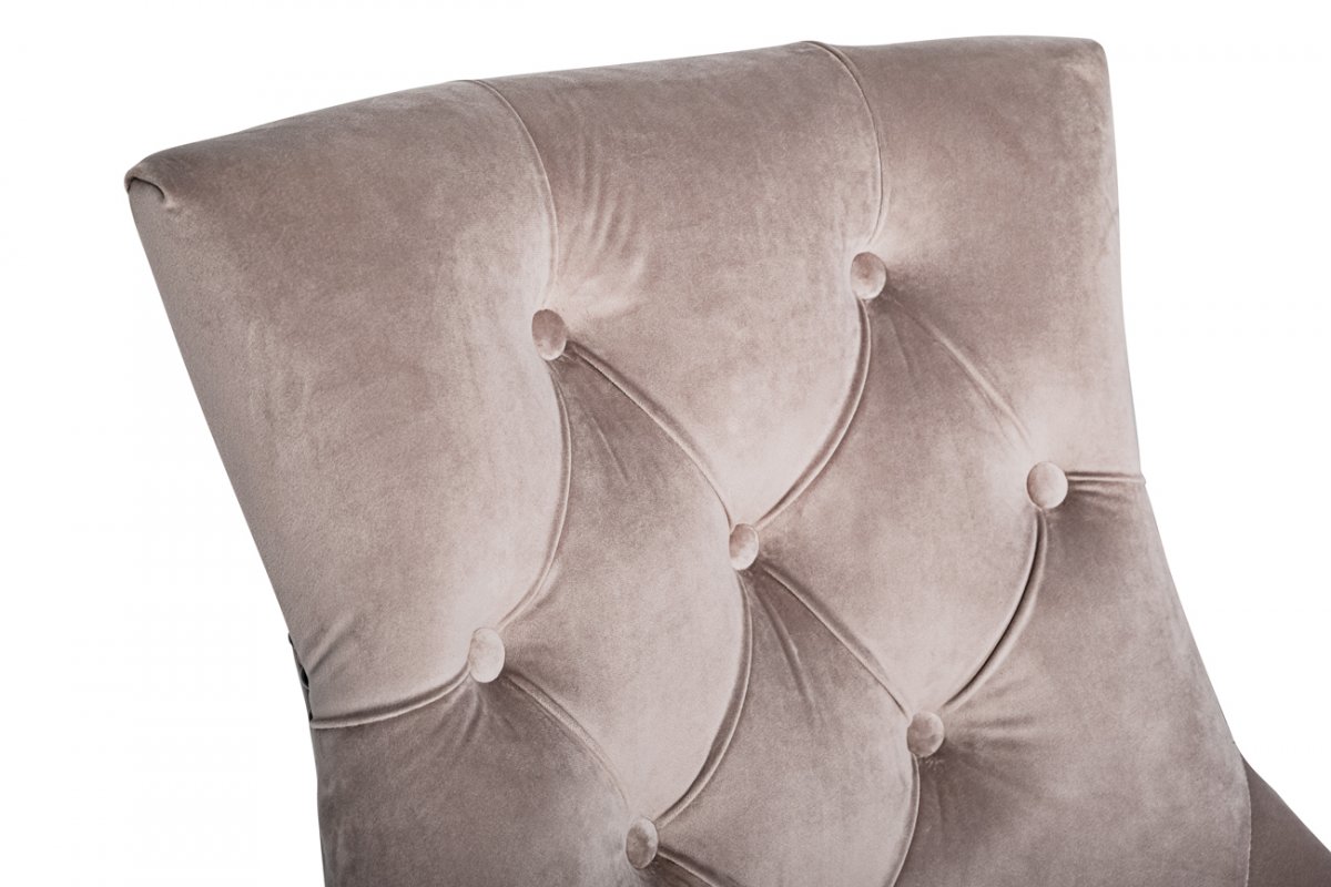 Стул Garda Decor велюровый серо-бежевый 236-1K-БЕЖ-Riv16 236-2K-БЕЖ-Riv16