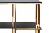 46AS-CST4616-GOLD Консоль золотистая/темн.ст. 140*40*80см