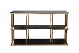 46AS-CST4616-GOLD Консоль золотистая/темн.ст. 140*40*80см