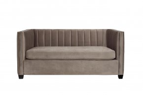 Диван Garda Decor двухместный велюровый серый ZW-707G2