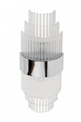 92EL-YG59021S-2W Бра хром, стекло прозр. 20*10*h.50см