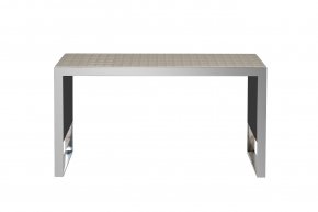 Консоль Garda Decor с обивкой из кремовой экокожи 58DB-CST19323B