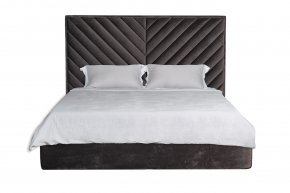 Кровать Milano Basic с подъемным механизмом серая MILANO BASIC2К-160M-Riv96