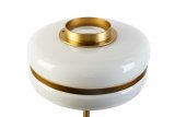 Лампа Garda Decor настольная из белого стекла 60GD-9258T
