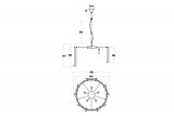20MD3515-5GOLD Светильник потолочный d58*34см