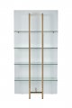 58DB-SH17071CS Стеллаж Marbella White бел/зол. 90*34*195см