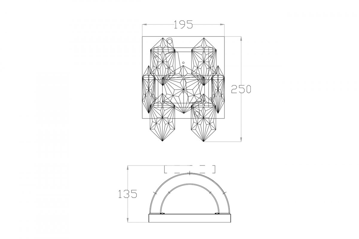 20MB3273-2 Бра 13*19*25см